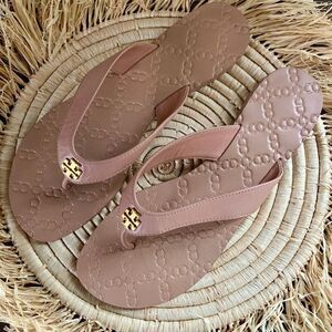 TORY BURCH Light Makeup Monroe Sandal Tan Size 9.5